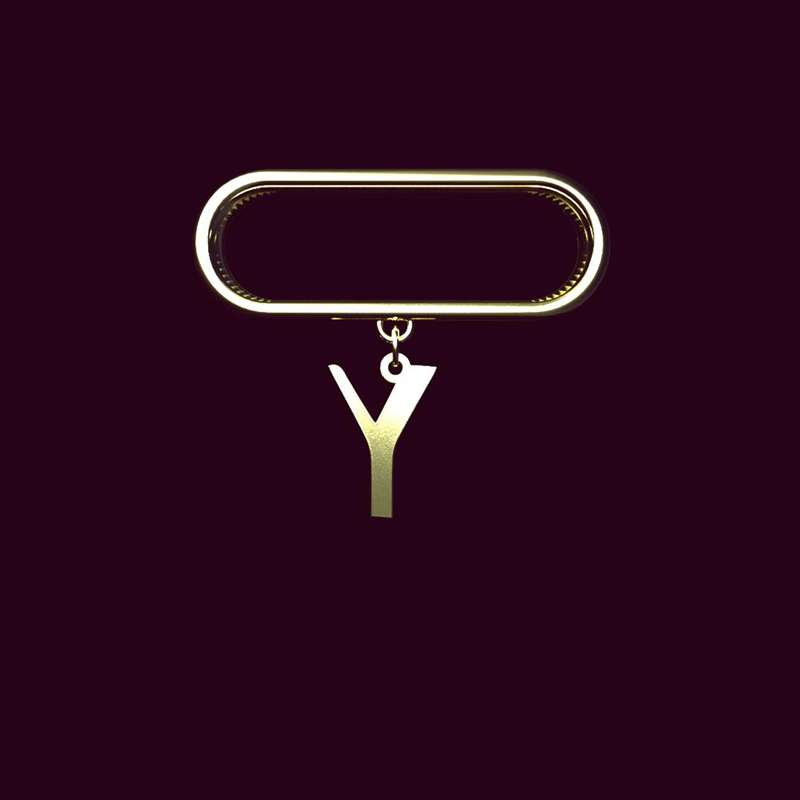 آویز ساعت طلا 18 عیار زنانه مدوپد مدل حرف Y کد SL1-1559