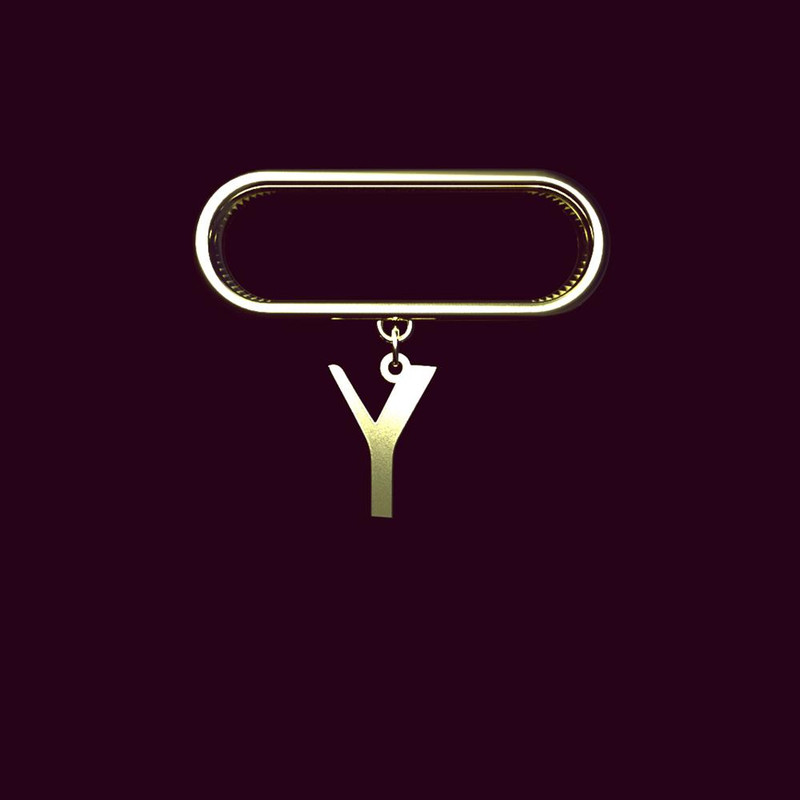 آویز ساعت طلا 18 عیار زنانه مدوپد مدل حرف Y کد SL1-1559