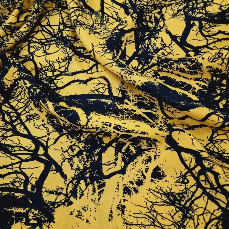 پارچه لباس مدل کودری نخی طرح لکه کد B