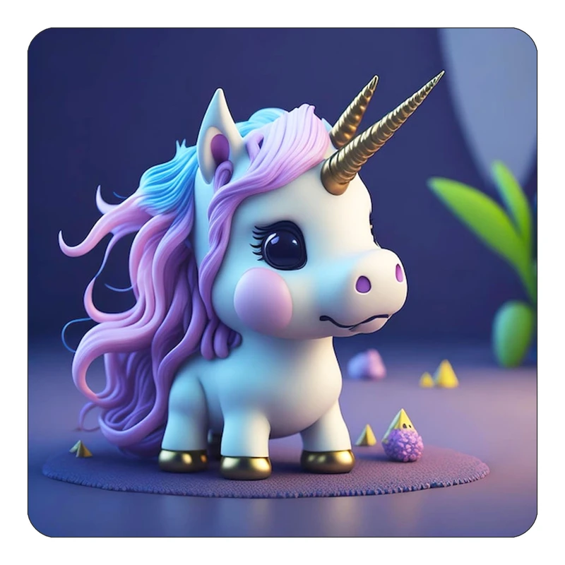 مگنت کاکتی طرح اسب تک شاخ و یونیکورن مدل mp32618