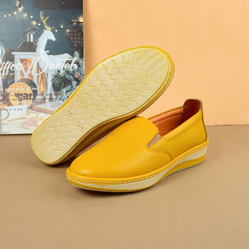 کفش روزمره زنانه مدل چرم طبیعی 4139