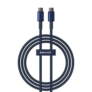 Baseus Tungsten Gold P10319800321-03 Fast Charging Data Cable 100W 1m - Navy Blue