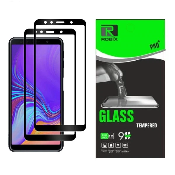 محافظ صفحه نمایش روبیکس مدل FLA72018 مناسب برای گوشی سامسونگ GALAXY A750/A7 2018 بسته دو عددی