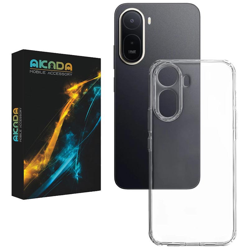 کاور آکادا مدل Transparent مناسب برای گوشی موبایل شیائومی Redmi A7 Pro 4G / Poco C81 /Poco C81 Pro