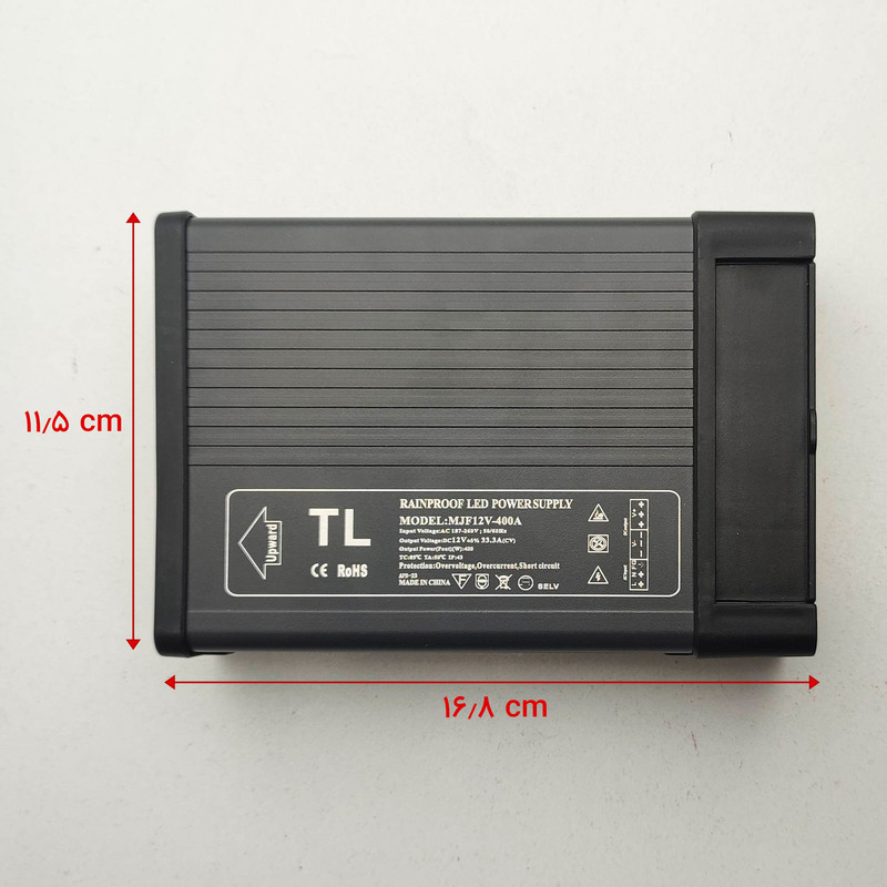 آداپتور سوئیچینگ 12 ولت 33 آمپر مدل MJF12V