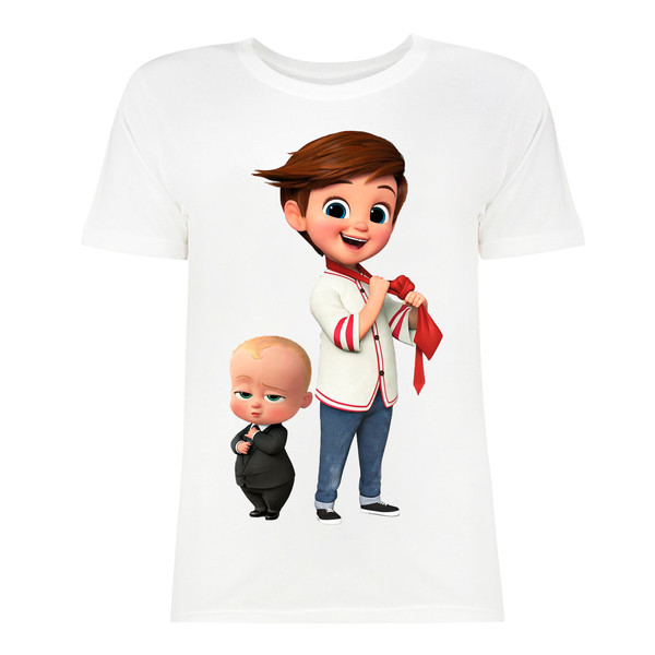 تی شرت آستین کوتاه بچگانه مدل بچه رئیس و داداشش
