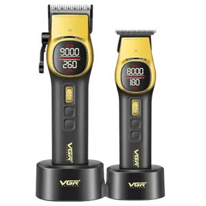 ماشین اصلاح موی سر و صورت شارژی وی جی ار مدل V-885 S2 مجموعه 2 عددی