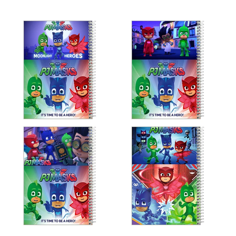 دفتر مشق 100 برگ طرح گروه شب نقاب کد 25 set مجموعه 4 عددی
