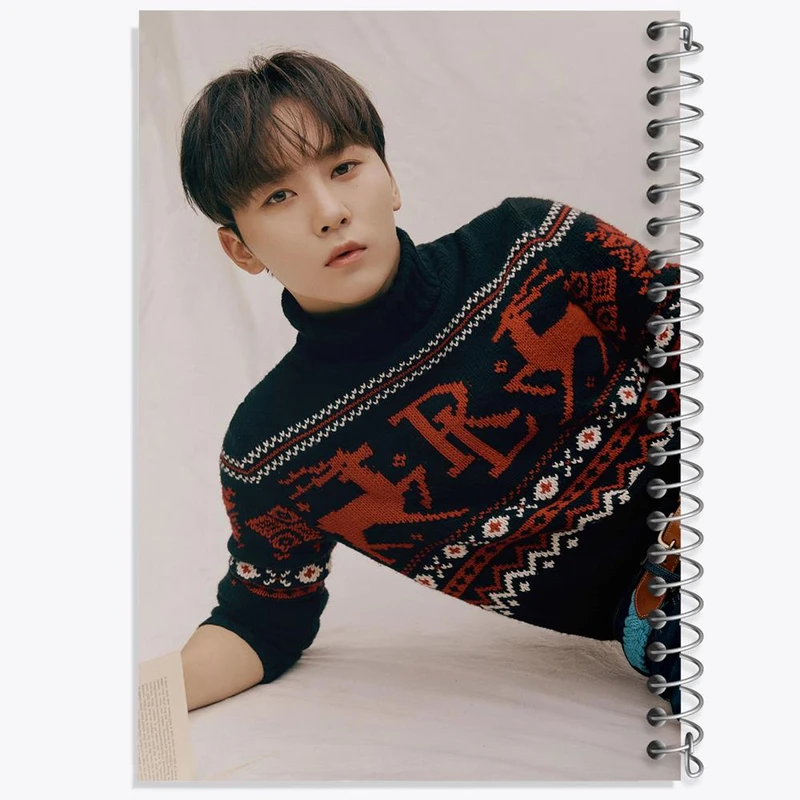 دفتر مشق 50 برگ خندالو مدل سونگ کوان گروه سونتین Seventeen کد 21624