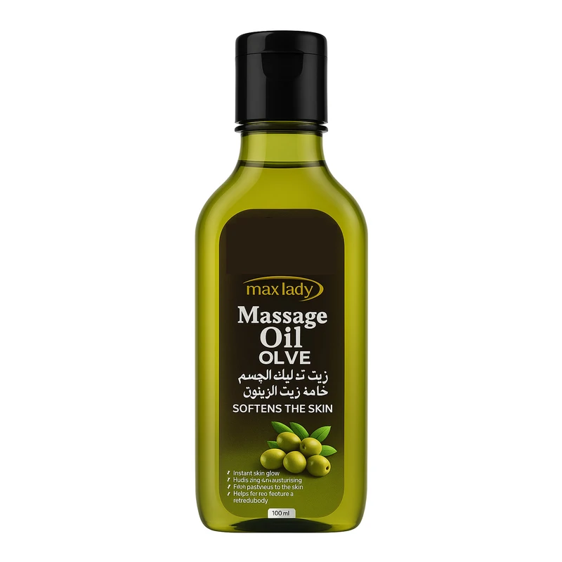 روغن ماساژ بدن مکس لیدی مدل زیتون مناسب برای انواع پوست حجم 100 میلی لیتر