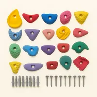 گیره صخره نوردی مدل کودک و نوجوانان با اتصالات بسته ۲۰عددی