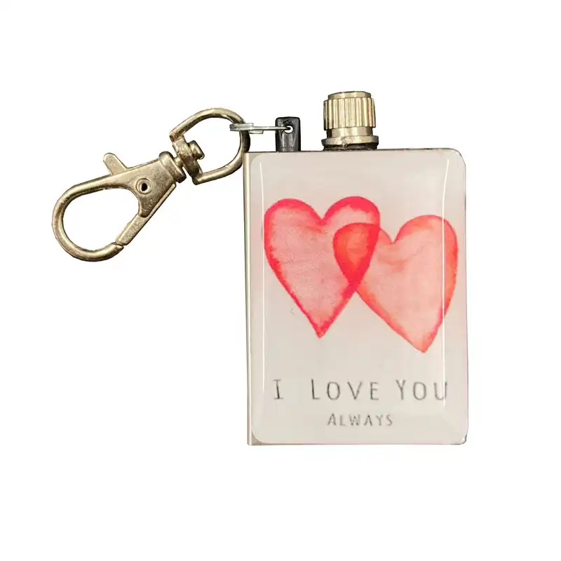 فندک مدل کبریتی طرح دوقلب عاشق کد DKD-744