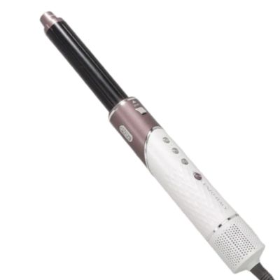 سشوار برس‌دار حالت‌دهنده انزو پروفیشینال مدل V8 Pro با توان 1500 وات، موتور براشلس، تنظیمات سه‌حالته دما و دو سرعته باد، فناوری یونیک، دکمه کول شات، سری‌های متنوع و قابل تعویض، مناسب استفاده خانگی و حرفه‌ای