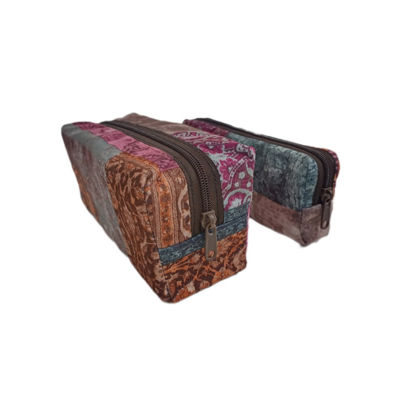 کیف لوازم آرایش زنانه مدل 1001 مجموعه دو عددی