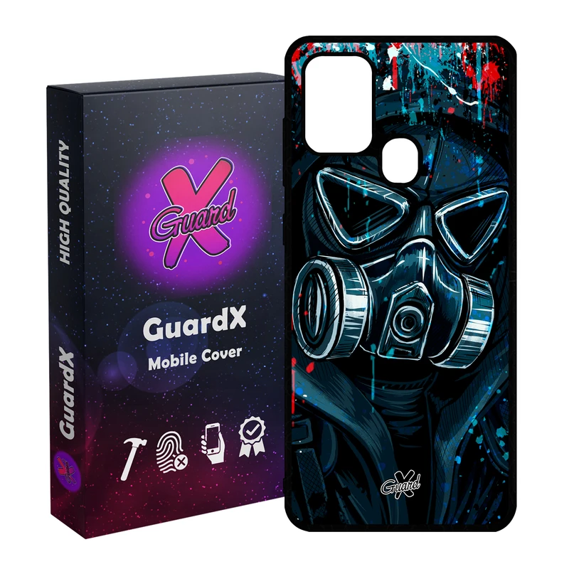 کاور گارد ایکس طرح Mask مدل Glass10170 مناسب برای گوشی موبایل سامسونگ Galaxy A21s
