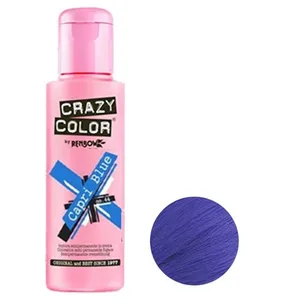 شامپو رنگ مو کریزی کالر مدل 44  رنگ آبی کاپری حجم 100 میلی لیتر