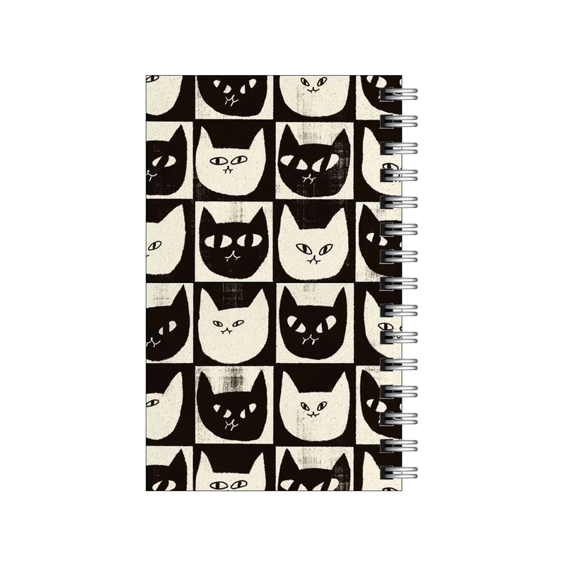 دفترچه یادداشت مدل to do list طرح پترن گربه گربه کد 7869611