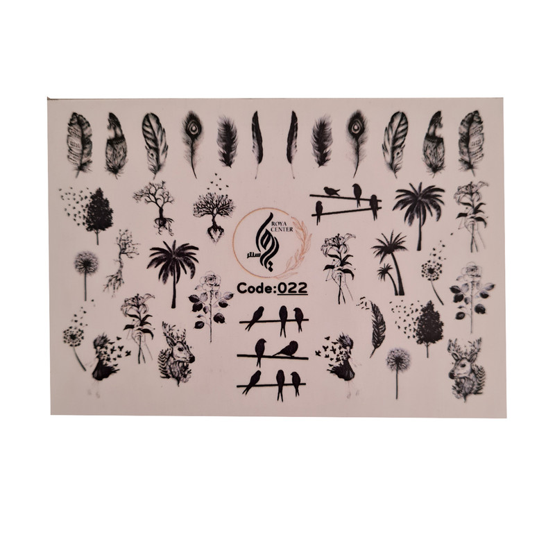 برچسب لنز ناخن مدل 022