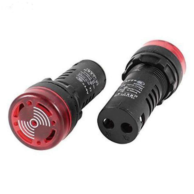 چراغ سیگنال بیزر 220v مدل TNTD بسته دو عددی