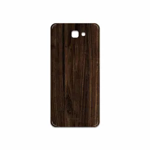 MAHOOT Dark Walnut Wood Cover Sticker for Samsung Galaxy J7 Prime
