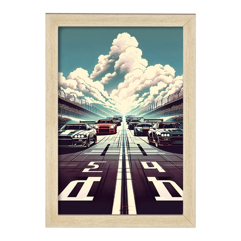 تابلو خندالو مدل ماشین مسابقه ای کد F4955