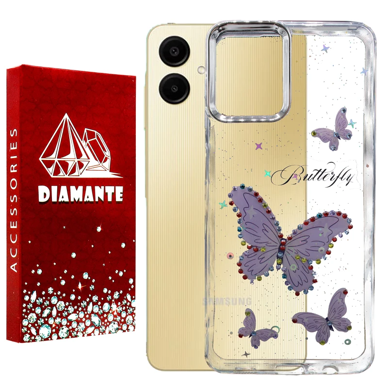 کاور دیامانته مدل Butterfly Rd مناسب برای گوشی موبایل سامسونگ Galaxy A06