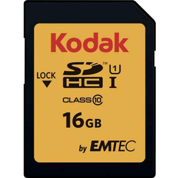 کارت حافظه SDHC کداک کلاس 10 استاندارد UHS-I U1 سرعت 85MBps ظرفیت 16 گیگابایت کارت حافظه SDHC کداک کلاس 10 استاندارد UHS-I U1 سرعت 85MBps ظرفیت 16 گیگابایت