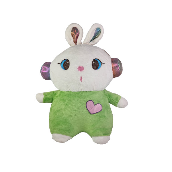 عروسک مدل خرگوش هدفونی سبز 24 سانتی