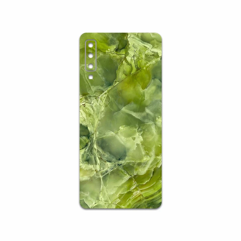 برچسب پوششی ماهوت مدل Green Crystal Marble مناسب برای گوشی موبایل سامسونگ Galaxy A7 2018