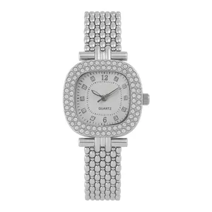 ساعت مچی عقربه‌ای کوارتز زنانه مدل اسپرت مینیمال بند طرح بافت کد ۲