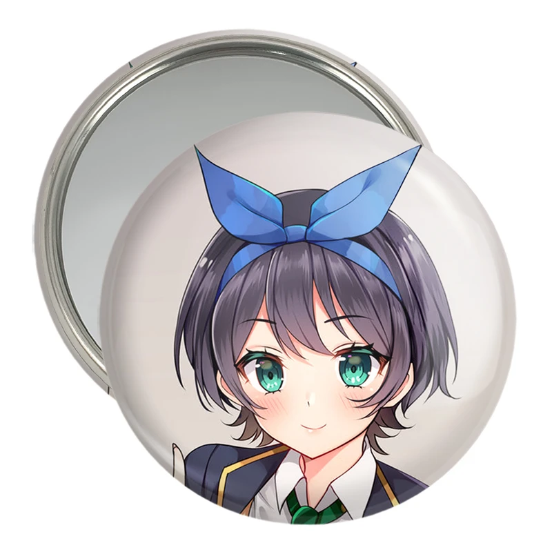 آینه جیبی خندالو مدل رکا انیمه کانوجواوکاری  کد 18201