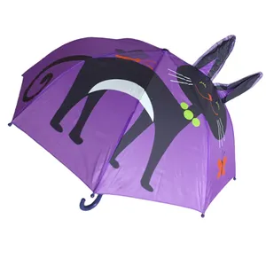 چتر بچگانه مدل فانتزی سه بعدی طرح گربه اشرافی کد V