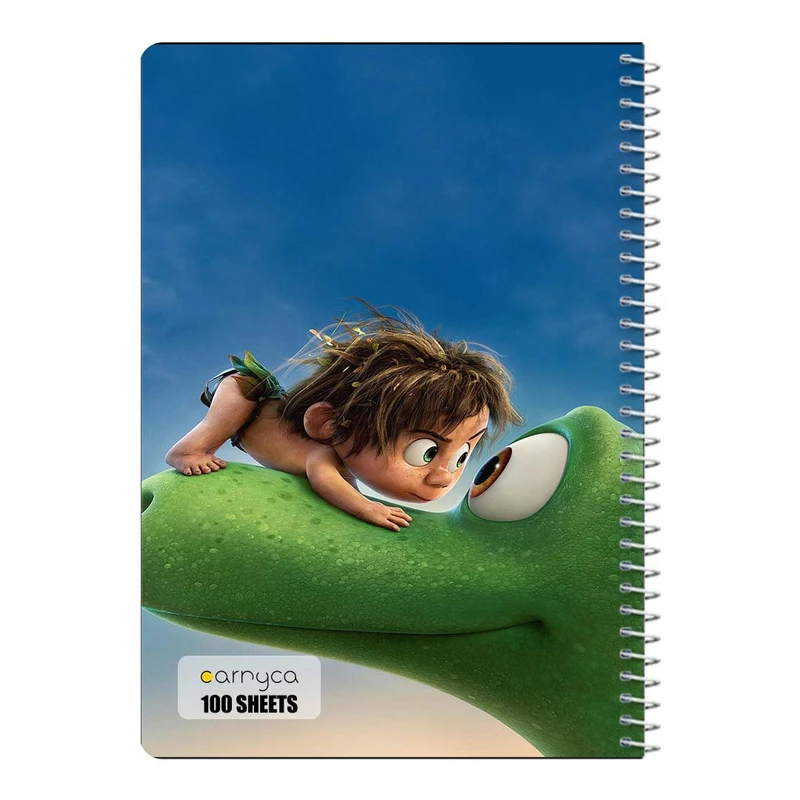دفتر مشق 100 برگ سیمی کارنیکا طرح دایناسور خوب The Good Dinosaur کد 67016