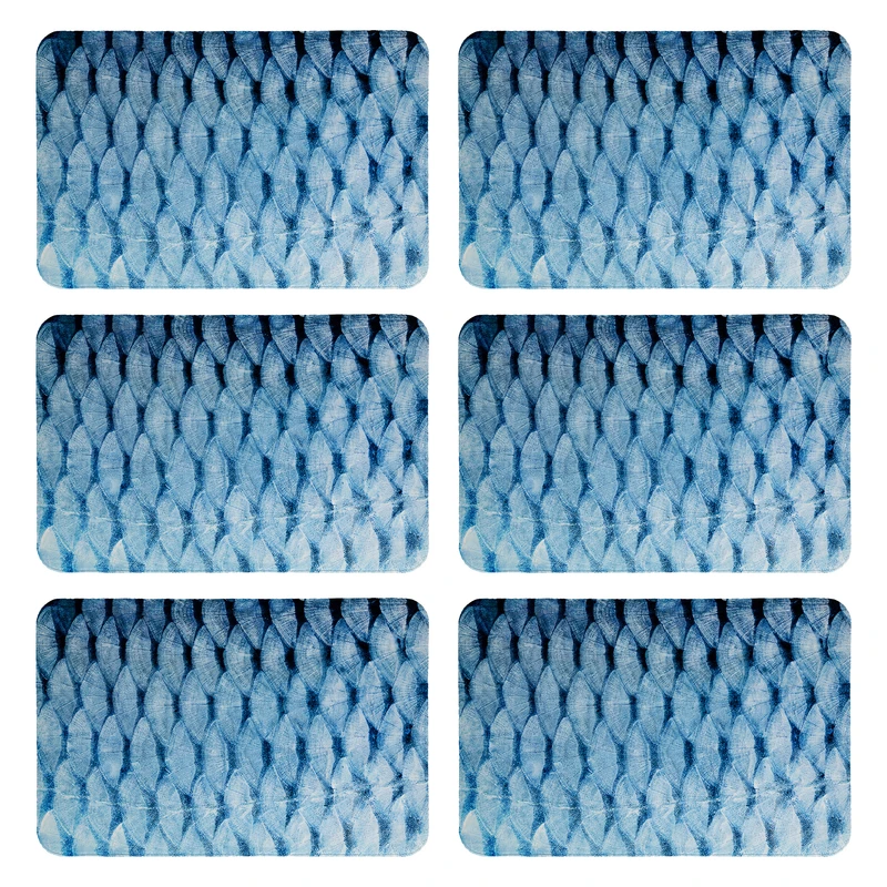 زیربشقابی طرح حصیری کد 9018 بسته 6 عددی 