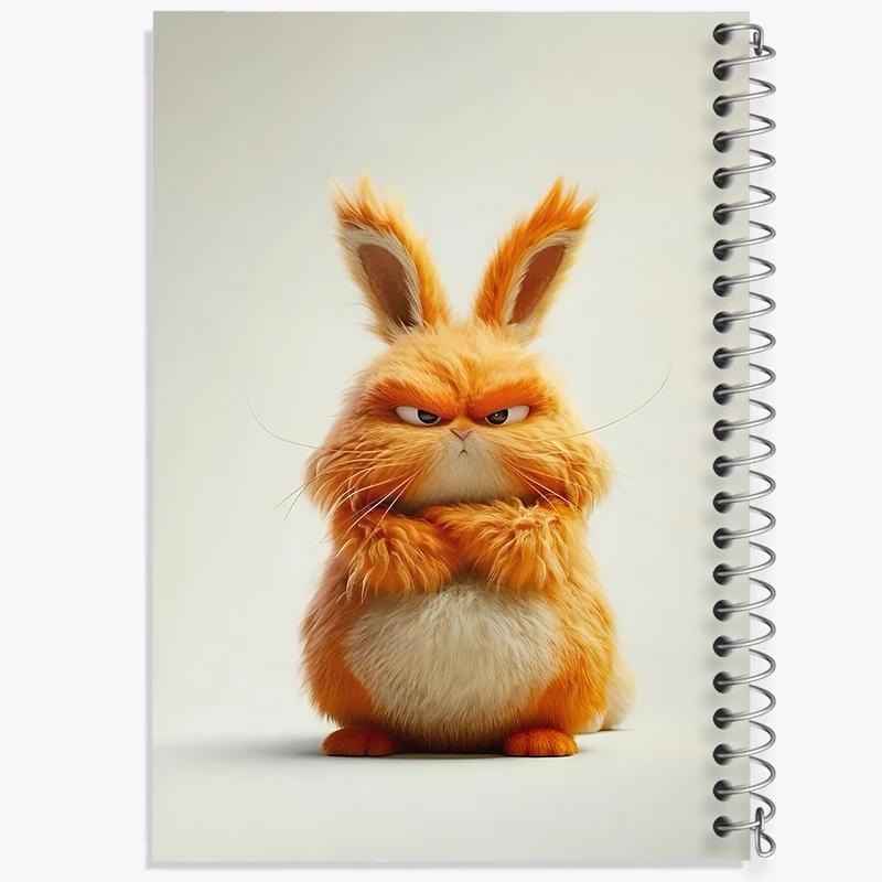 دفتر مشق 50 برگ خندالو طرح خرگوش عصبانی کد F6297