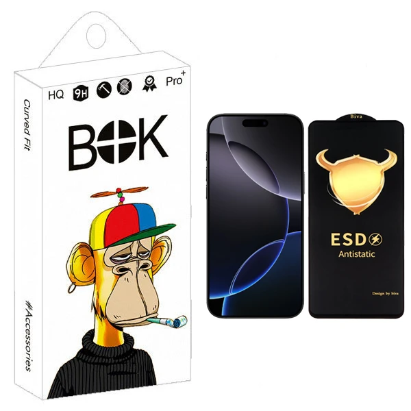 محافظ صفحه نمایش بوک مدل Biva Antistatic Pro مناسب برای گوشی موبایل اپل IPhone 16 Pro Max