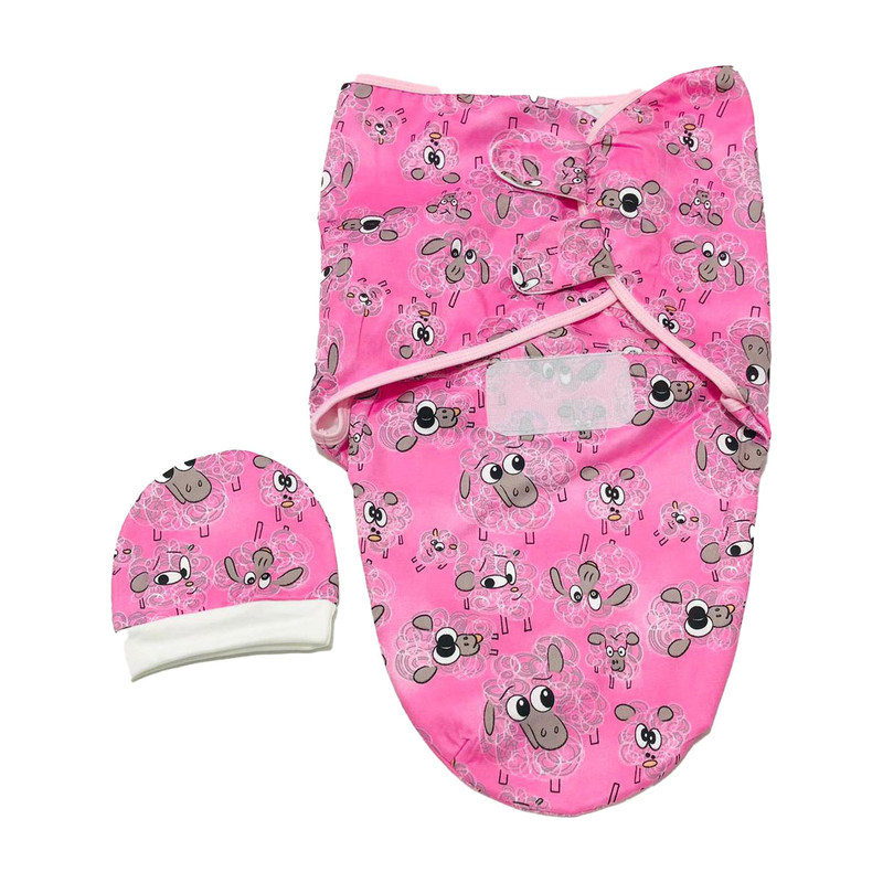 قنداق 2 تکه نوزاد بیبی لایف مدل sheeps