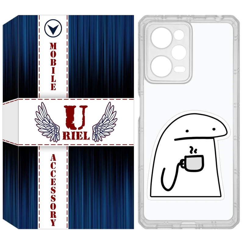 کاور یوریل مدل Clear کد 79 طرح پوکرفیس مناسب برای گوشی موبایل شیائومی Poco X5 Pro / Redmi Note 12 Pro / Note 12 Pro Plus