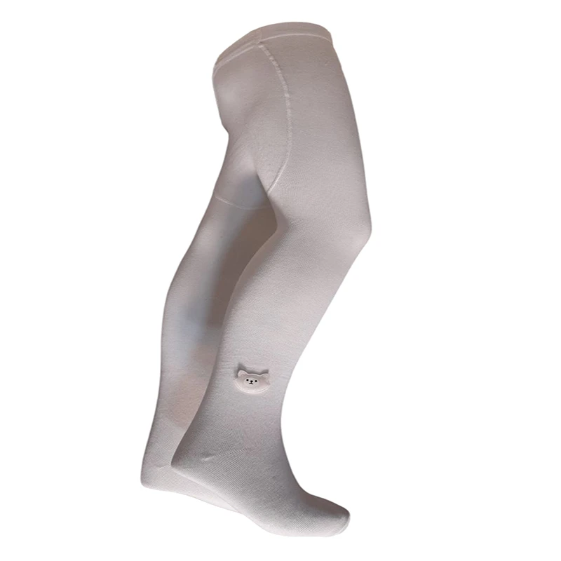 جوراب شلواری دخترانه تابش ایران پود مدل نخ پنبه طرح Khers.sefid.shiri