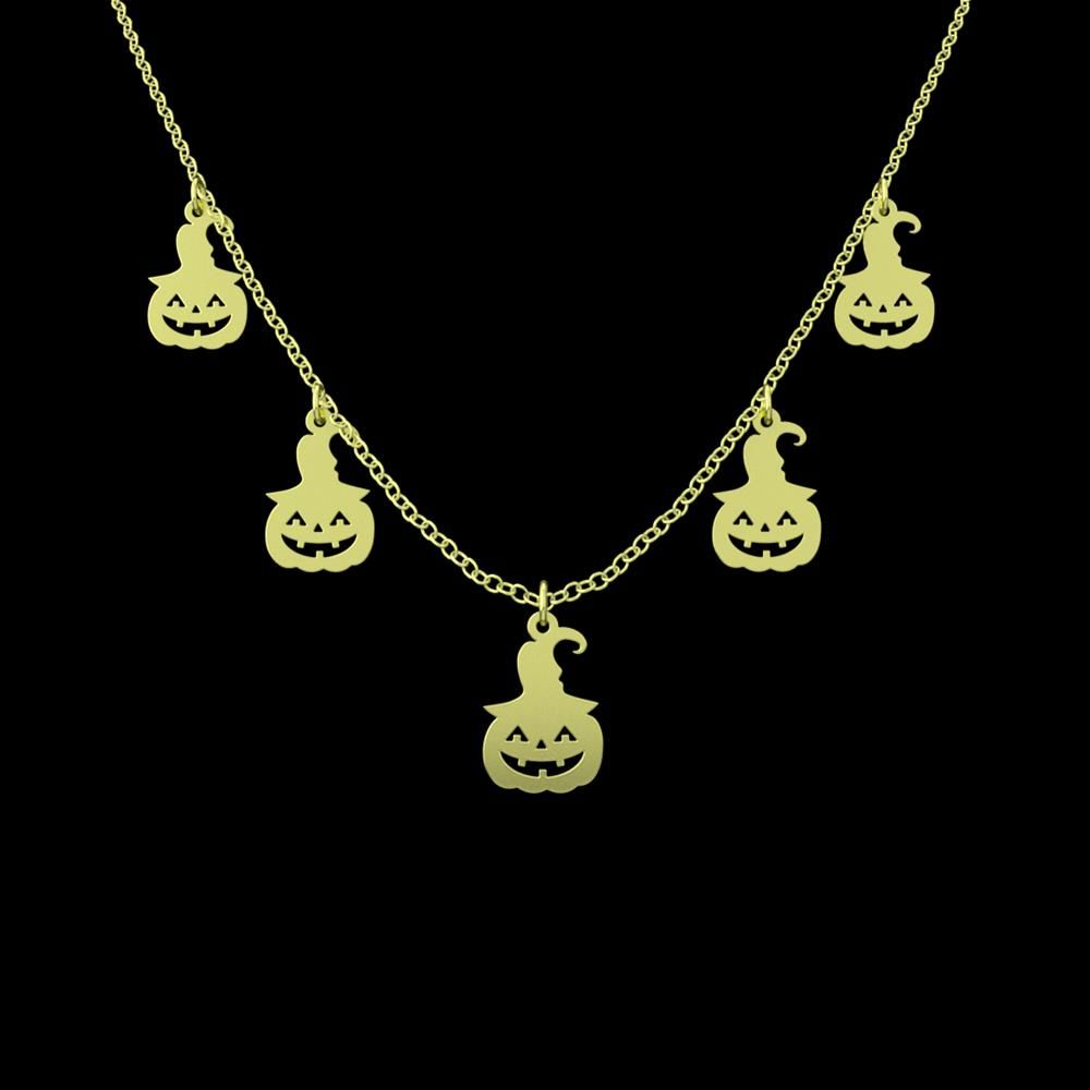 گردنبند طلا 18 عیار زنانه مدوپد مدل هالووین کد RNA17994 - - 1