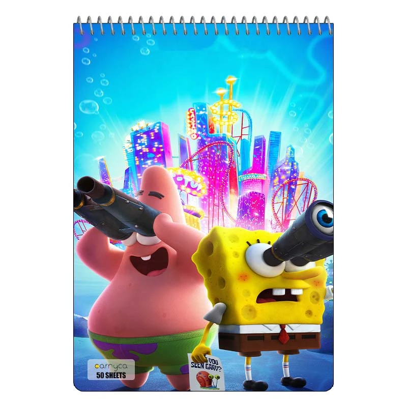 دفتر نقاشی 50 برگ سیمی کارنیکا طرح باب اسفنجی spong bob کد 23867