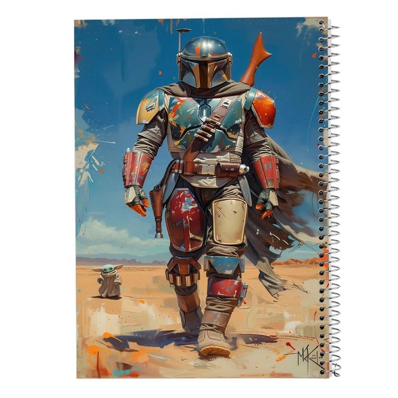 دفتر ژورنال نویسی 50 برگ مدوپد مدل نقطه ای طرح جنگ ستارگان کد DF15026