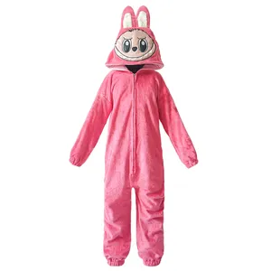 پتو 1 نفر مدل سرهمی لبوبو لیچی سایز 175x75 سانتی‌متر