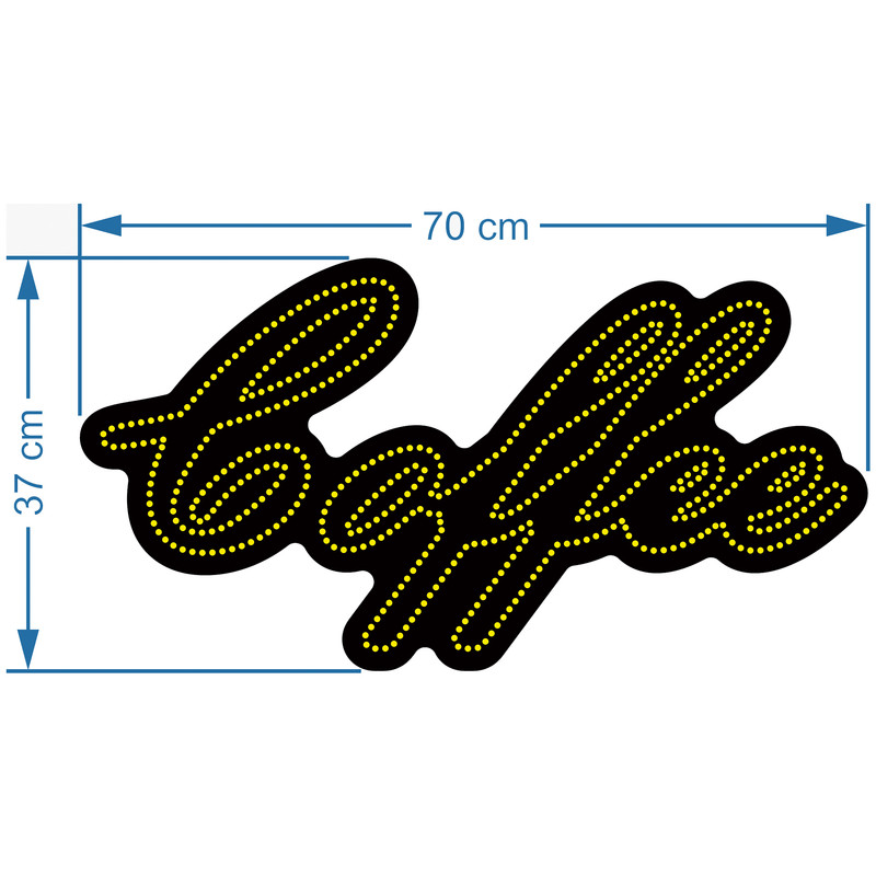 تابلو ال ای دی آیاز مدل کافی کد Y585