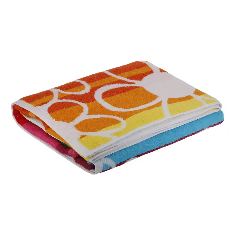 حوله حمام برق لامع مدل نسترن سایز 160×100 سانتی‌ متر