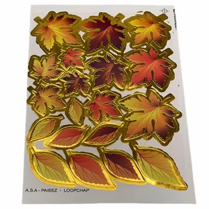 تاپر کیک مدل برگ پاییزی بسته 19 عددی