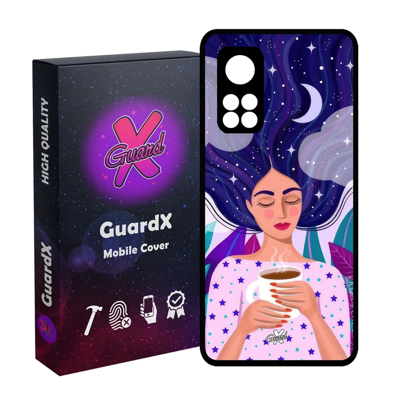 کاور گارد ایکس طرح Girl مدل Glass10658 مناسب برای گوشی موبایل شیائومی Mi 10T / Mi 10T Pro