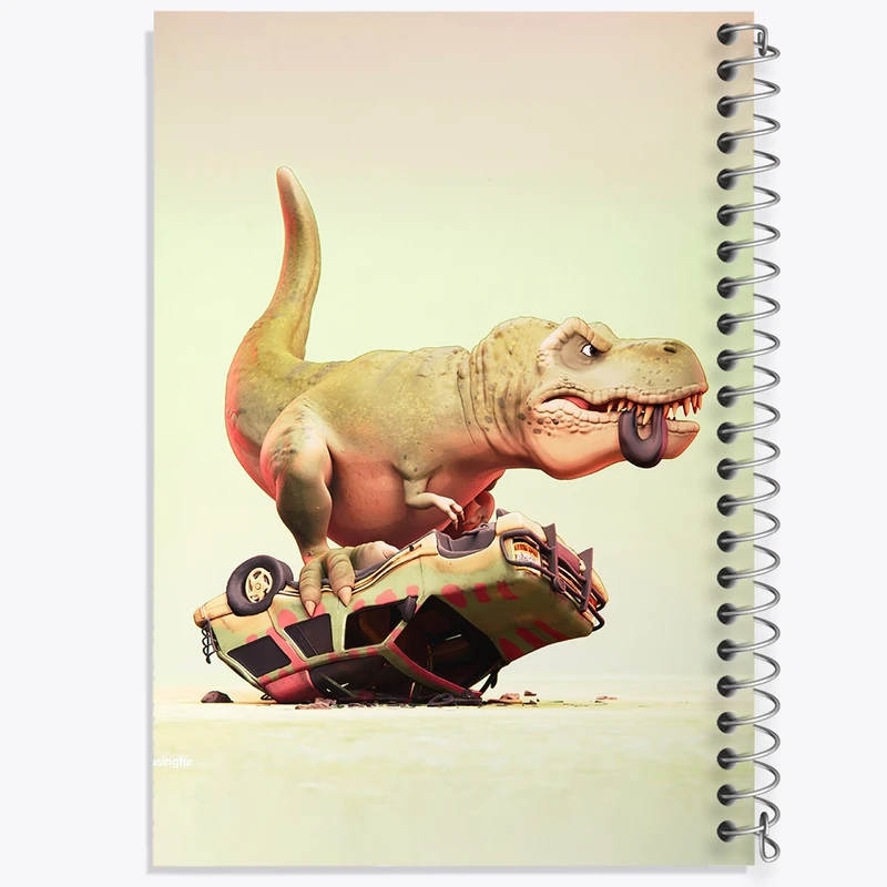 دفتر مشق 50 برگ خندالو طرح دایناسور کد F965