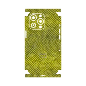 MAHOOT Yellow Snake Skin-FullSkin Cover Sticker for Apple iphone 13 Pro