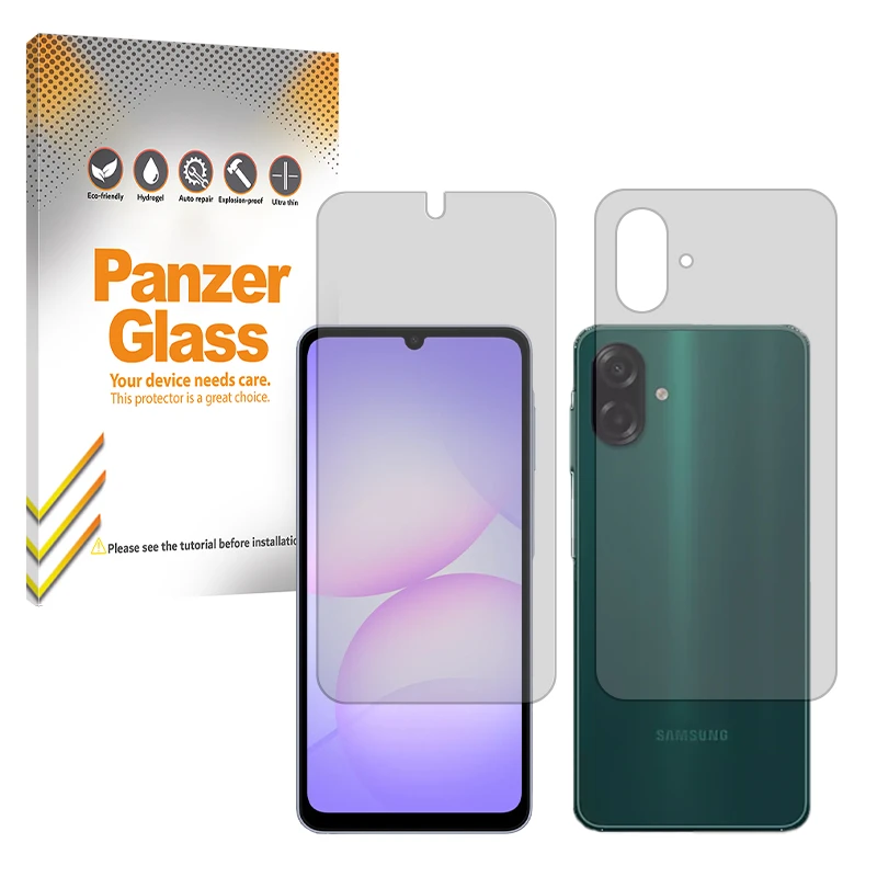 محافظ صفحه نمایش مات پنزر گلس مدل Resistant مناسب برای گوشی موبایل سامسونگ Galaxy A07 به همراه محافظ پشت گوشی موبایل 